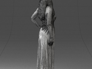 woman in pink dress 0228 3d print ready 3D Print Model