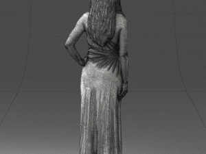 woman in pink dress 0228 3d print ready 3D Print Model