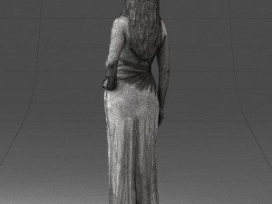 woman in pink dress 0228 3d print ready 3D Print Model