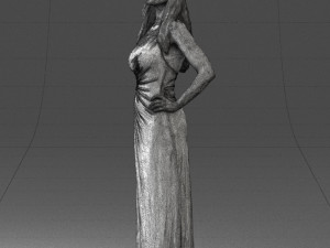 woman in pink dress 0228 3d print ready 3D Print Model