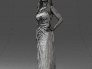 woman in pink dress 0228 3d print ready 3D Print Model