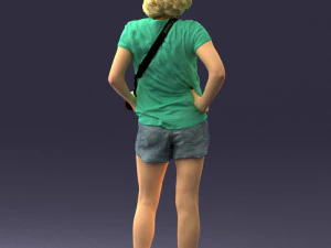 000565 Female Photographer with Camera Casual Woman Character 3d print 3D Print Model