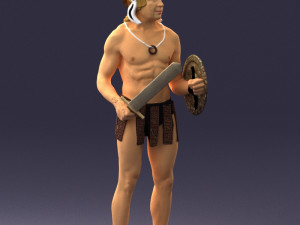 male gladiator 0230 3d prinr ready 3Dプリントモデル