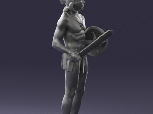male gladiator 0230 3d prinr ready 3Dプリントモデル