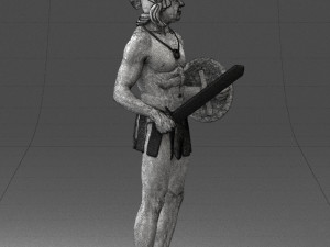 male gladiator 0230 3d prinr ready 3Dプリントモデル