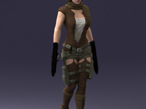woman with 0231 Modelo 3D