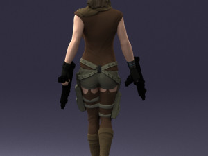 woman with 0231 Modelo 3D