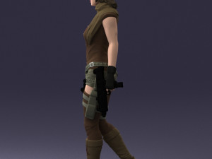 woman with 0231 Modelo 3D