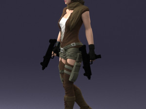 woman with 0231 Modelo 3D