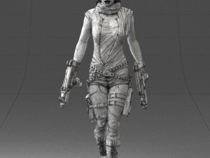 woman with 0231 Modelo 3D