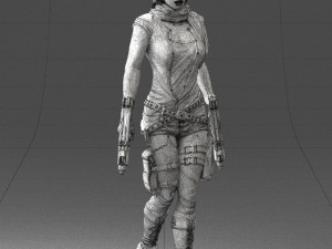 woman with 0231 Modelo 3D