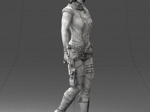 woman with 0231 Modelo 3D