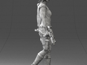 woman with 0231 Modelo 3D
