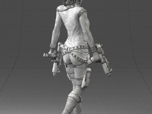 woman with 0231 Modelo 3D