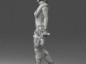 woman with 0231 Modelo 3D