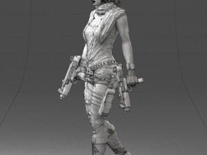 woman with 0231 Modelo 3D