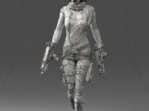 woman with 0231 Modelo 3D