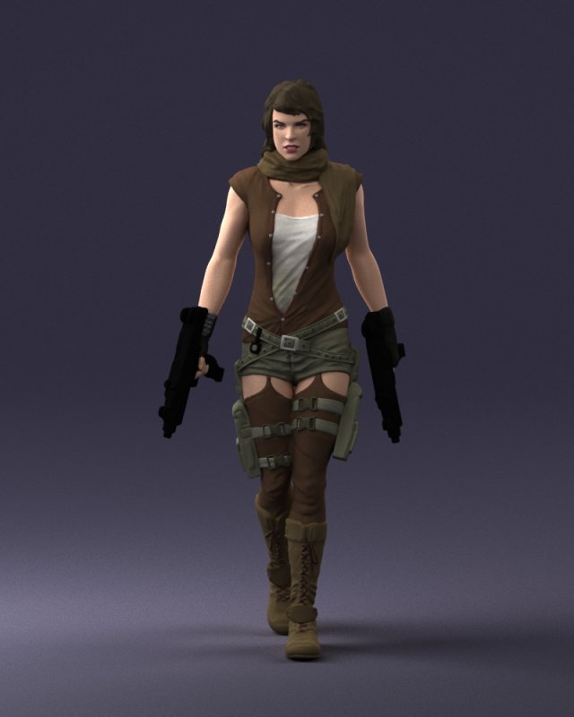 woman with 0231 3d print ready 3D Принт Модель .c4d .max .obj .3ds .fbx .stl .blend