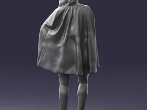 woman in white dress 0232 Modello 3D