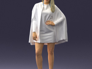 woman in white dress 0232 3d print ready 3D Print Model