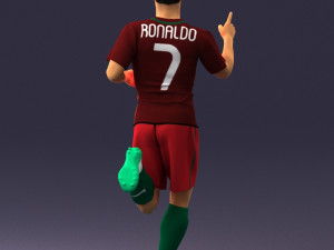 manin red t-shirt 0234 3D Model