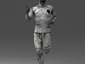 manin red t-shirt 0234 3D Model