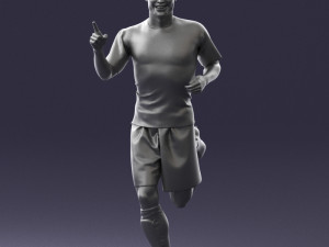 man in red t-shirt 0234 3d print ready 3D Принт Модель