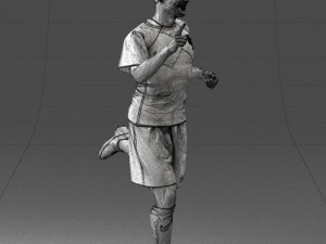 man in red t-shirt 0234 3d print ready 3D Принт Модель