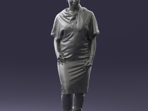 woman in pose 0236 3D Model