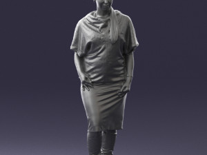 woman in pose 0236 3D Model