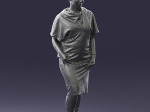 woman in pose 0236 3D Model