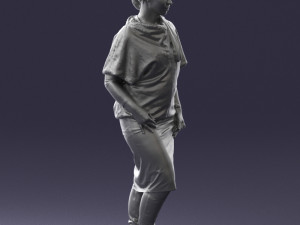 woman in pose 0236 3D Model