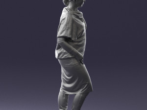 woman in pose 0236 3D Model
