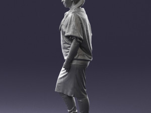 woman in pose 0236 3D Model