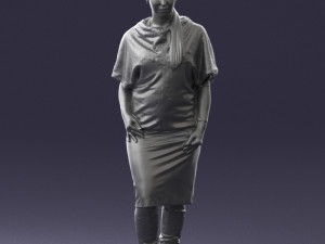 woman in pose 0236 3D Model