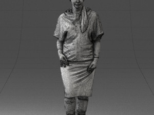 woman in pose 0236 3D Model