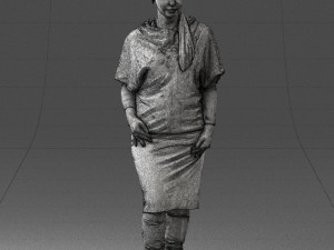 woman in pose 0236 3D Model