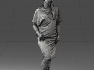 woman in pose 0236 3D Model