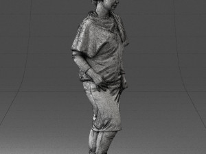 woman in pose 0236 3D Model