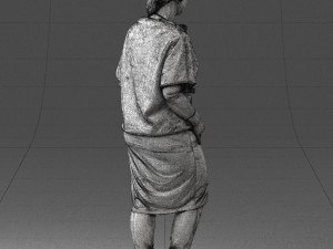 woman in pose 0236 3D Model