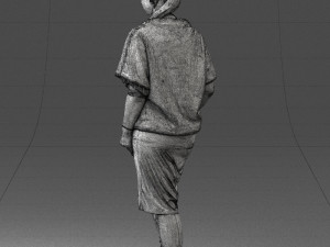 woman in pose 0236 3D Model