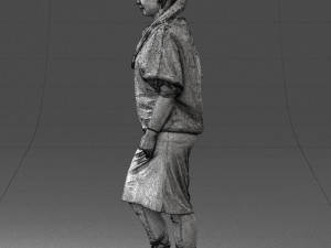 woman in pose 0236 3D Model