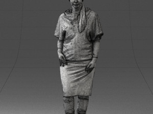 woman in pose 0236 3D Model