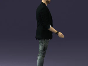 000556 Confident Casual Man Modern Male Character 3D Model