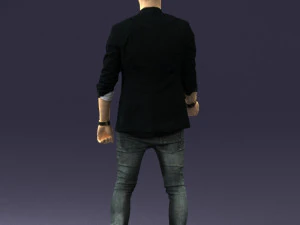 000556 Confident Casual Man Modern Male Character 3D Model