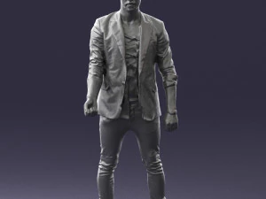 000556 Confident Casual Man Modern Male Character 3D Model