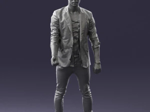 000556 Confident Casual Man Modern Male Character 3D Model