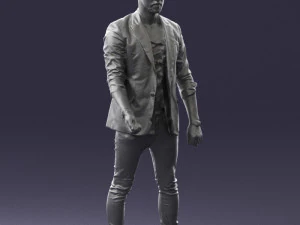 000556 Confident Casual Man Modern Male Character 3D Model