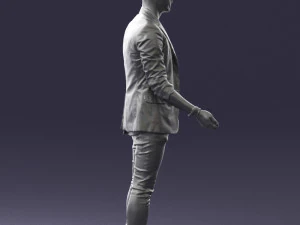 000556 Confident Casual Man Modern Male Character 3D Model