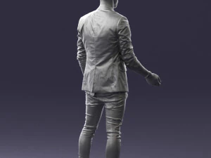 000556 Confident Casual Man Modern Male Character 3D Model